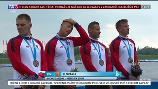 Slovensko má ďalší cenný kov, štvorkajak vybojoval v Minsku bronz