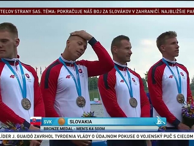 Slovensko má ďalší cenný kov, štvorkajak vybojoval v Minsku bronz