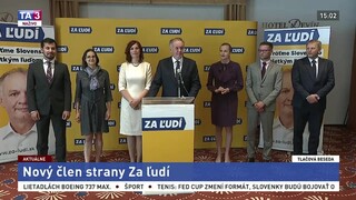 TB strany Za ľudí: V. Remišová sa stala novou členkou