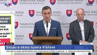 TB predstaviteľov strany OĽANO o situácii okolo tunela Višňové