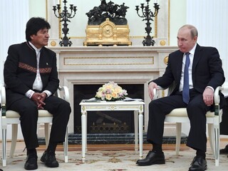 Bolívijský prezident navštívil Rusko, privítal ho Putin