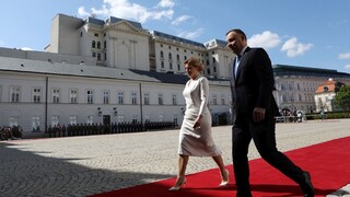 Fotogaléria: Čaputovej turné pokračovalo v Poľsku. Takto vyzeralo