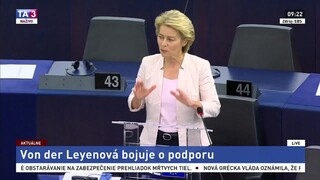 Prejav kandidátky na post predsedníčky EK U. von der Leyenovej v EP