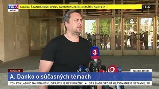 Brífing predsedu NR SR A. Danka o súčasných témach