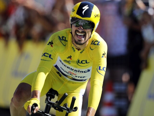 13. etapu vyhral Alaphilippe, Sagan pobavil divákov svojou fintou