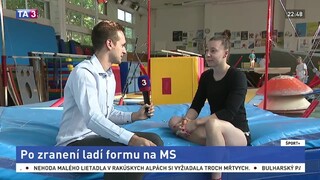 Gymnastka B. Mokošová o svojom návrate po zranení