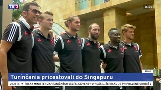 Futbalisti Juventusu Turín spôsobili v Singapure ošiaľ fanúšikov