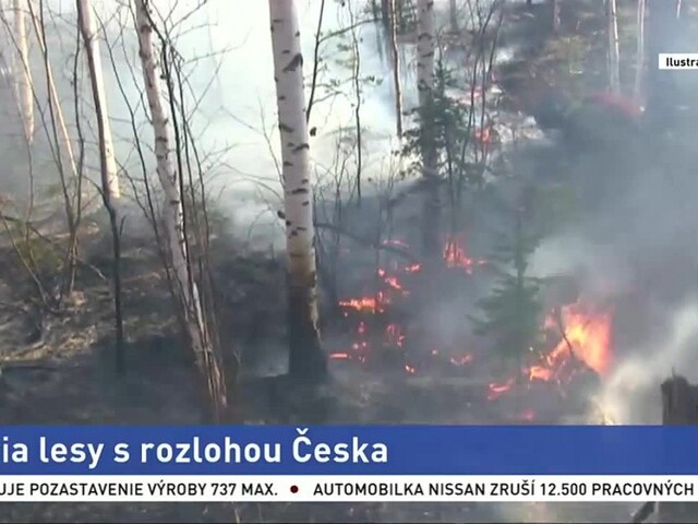 V Rusku horia lesy, rozlohou by pokryli celé Česko