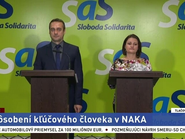 TB predstaviteľov strany SaS o pôsobení kľúčového človeka v NAKA