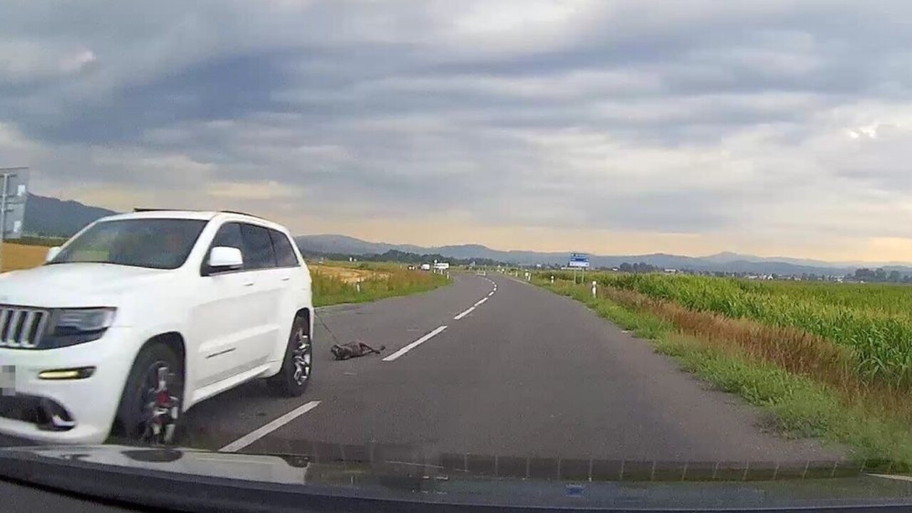 Vodič ťahal za autom psa, situáciu vysvetlil na sociálnej sieti