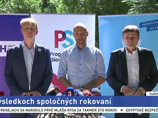 TB M. Trubana, M. Beblavého, A. Hlinu o výsledkoch spoločných rokovaní