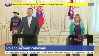 Brífing Z. Čaputovej a G. Gála po spoločnom rokovaní