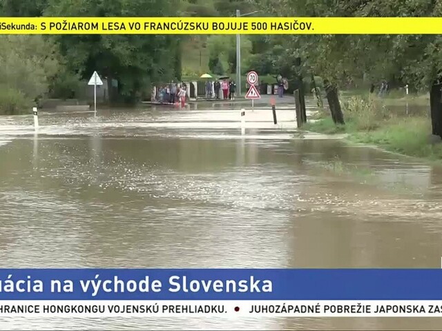 Povodňová situácia na východe Slovenska je stabilizovaná