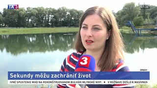 A. Kmecová a R. Hešter o práci vodných záchranárov