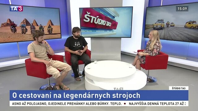 ŠTÚDIO TA3: M. Slobodník a M. Duranský o zážitkoch z ciest