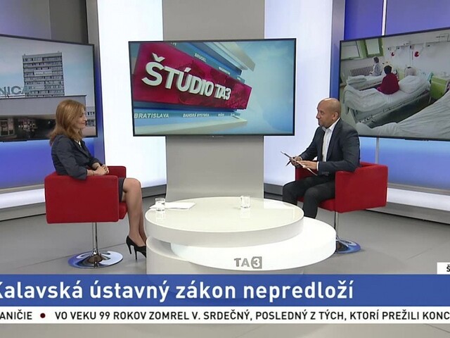 A. Kalavská v štúdiu TA3: Prečo a ako predložila reformu nemocníc