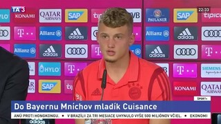 Mladík Cuisance podpísal kontrakt, ide do Bayernu Mníchov