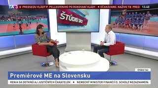 ŠTÚDIO TA3: A. Marčeková o premiérových ME na Slovensku