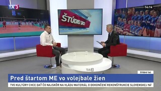 ŠTÚDIO TA3: Riaditeľ SVF M. Rojko o ME vo volejbale žien