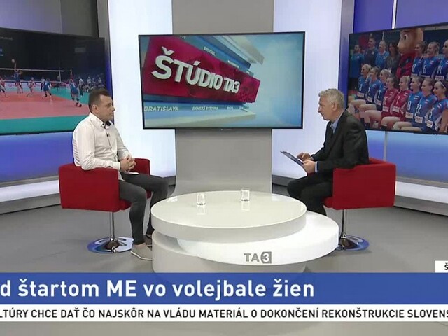ŠTÚDIO TA3: Riaditeľ SVF M. Rojko o ME vo volejbale žien