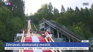 Známy skokanský mostík ožil, zdolávali ho priaznivci extrémnych behov