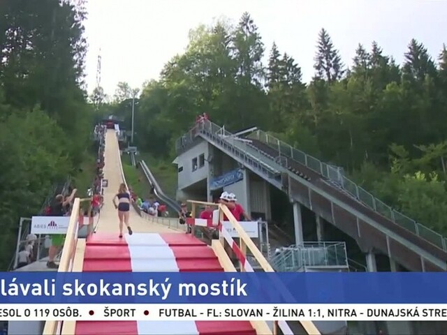 Známy skokanský mostík ožil, zdolávali ho priaznivci extrémnych behov