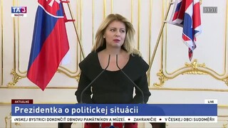 Vyhlásenie prezidentky Z. Čaputovej o aktuálnej politickej situácii