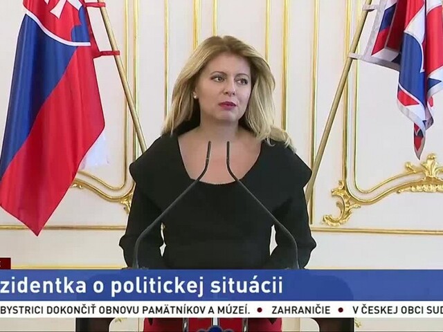 Vyhlásenie prezidentky Z. Čaputovej o aktuálnej politickej situácii