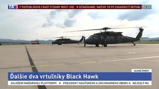 Armáda získala ďalšie dva vrtuľníky Black Hawk, dokopy ich bude deväť