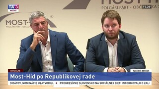 TB strany Most-Híd po zasadnutí Republikovej rady