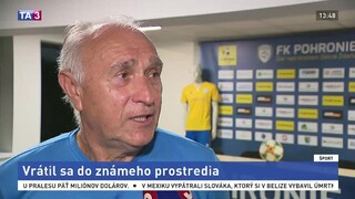 Tréner J. Rosinský o svojom návrate do FK Pohronie