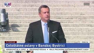 Príhovor predsedu parlamentu A. Danka na oslavách SNP