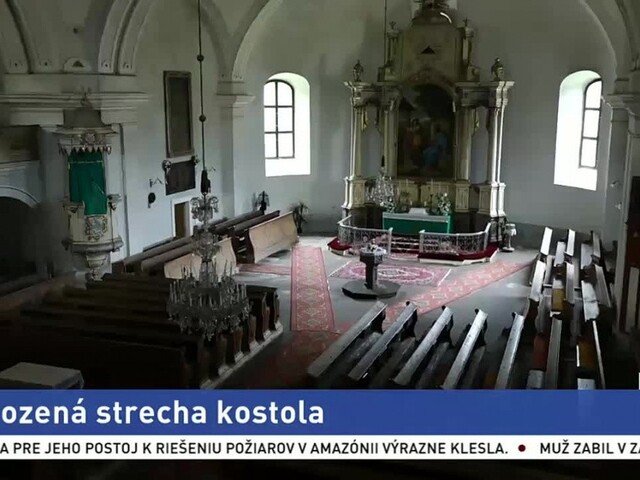 Strecha kostola sa môže zrútiť, peňazí na opravu nie je dosť