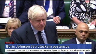 Vystúpenie B. Johnsona pred britskými poslancami