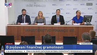 TB ministerstva financií o zvyšovaní finančnej gramotnosti