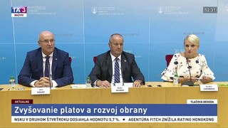 TB ministra obrany P. Gajdoša o zvyšovaní platov a rozvoji obrany