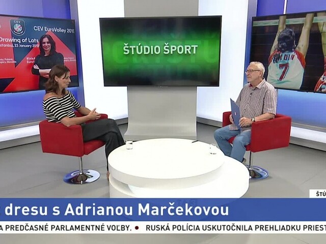 ŠTÚDIO ŠPORT: Bez dresu s Adrianou Marčekovou
