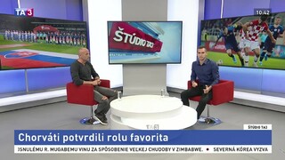 ŠTÚDIO TA3: P. Lérant o zápase medzi Chorvátskom a našou reprezentáciou