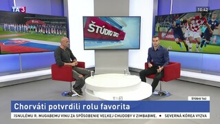 ŠTÚDIO TA3: P. Lérant o zápase medzi Chorvátskom a našou reprezentáciou