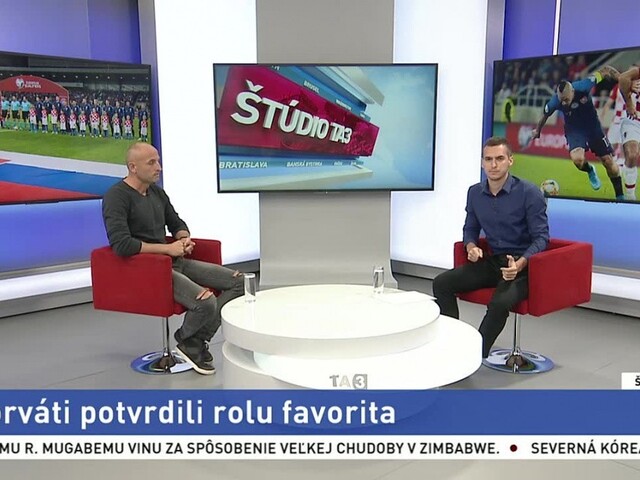 ŠTÚDIO TA3: P. Lérant o zápase medzi Chorvátskom a našou reprezentáciou
