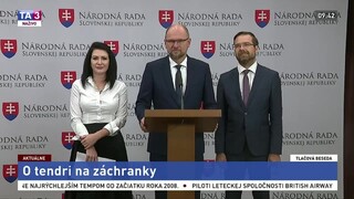 TB členov strán SaS a OĽANO o tendri na záchranky