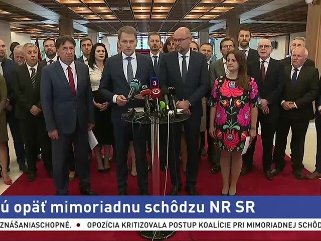 TB opozičných poslancov o otváraní mimoriadnej schôdze