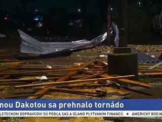 Južnou Dakotou sa prehnalo tornádo. Tisícky ľudí sú bez elektriny