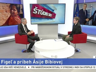 ŠTÚDIO TA3: J. Figeľ o príbehu oslobodenej pakistanskej kresťanky