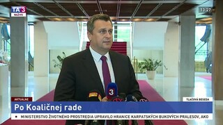 TB A. Danka po zasadnutí Koaličnej rady