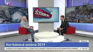 ŠTÚDIO TA3: Humanitárny expert OSN D. Zupka o hurikánovej sezóne 2019