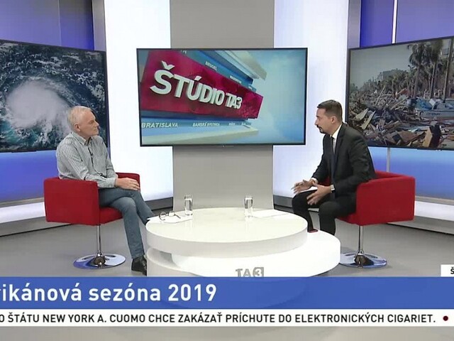 ŠTÚDIO TA3: Humanitárny expert OSN D. Zupka o hurikánovej sezóne 2019