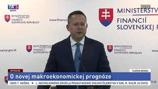 TB ministra financií L. Kamenického a E. Hagara o makroekonomickej prognóze