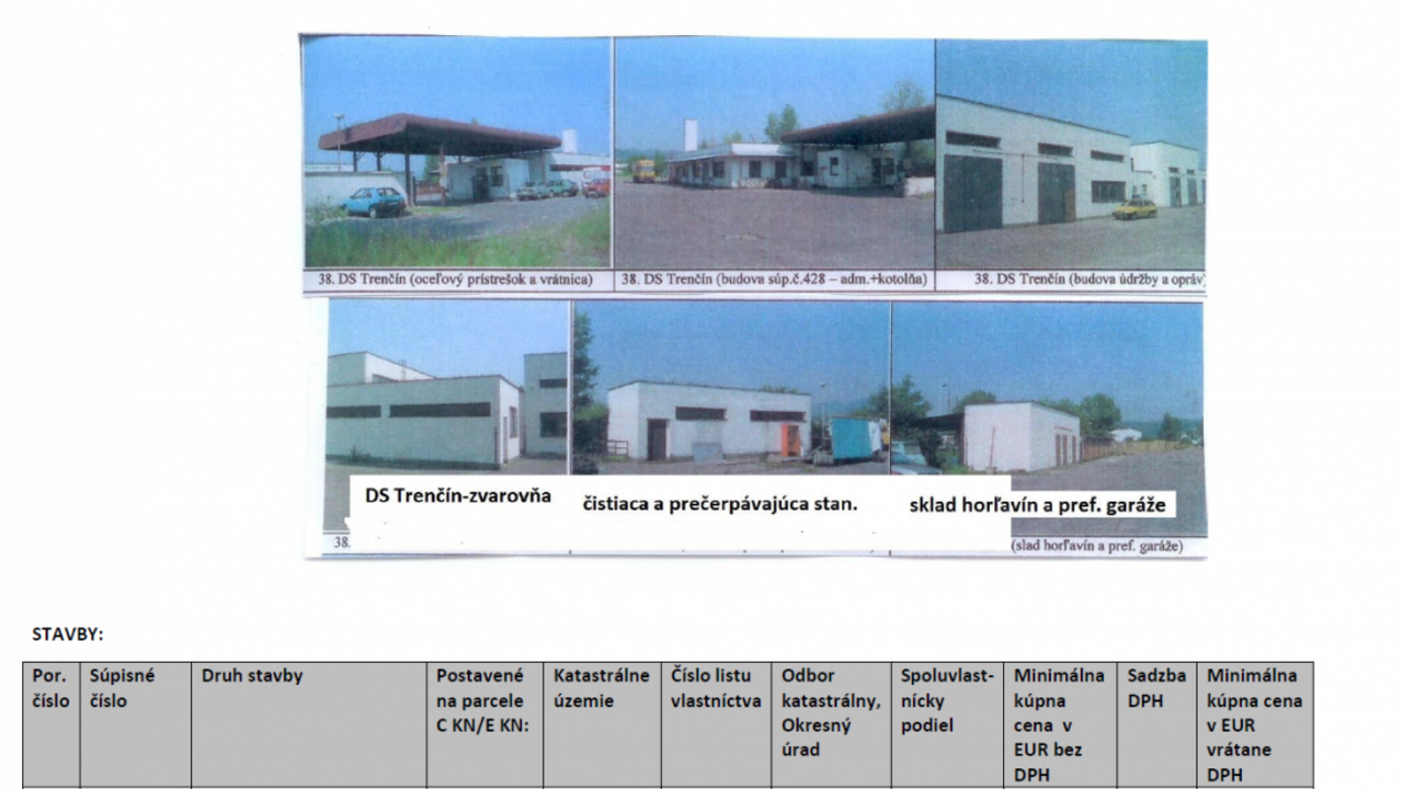 Slovenská pošta predáva nadbytočný majetok
