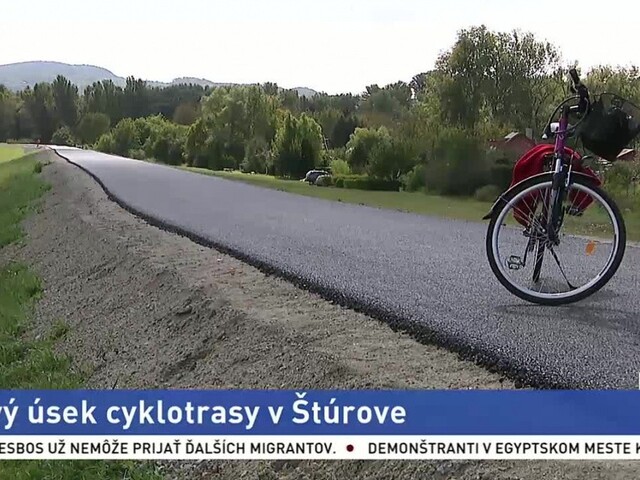 Má prežiť aj storočnú vodu. Cyklotrasu v Štúrove dokončili
